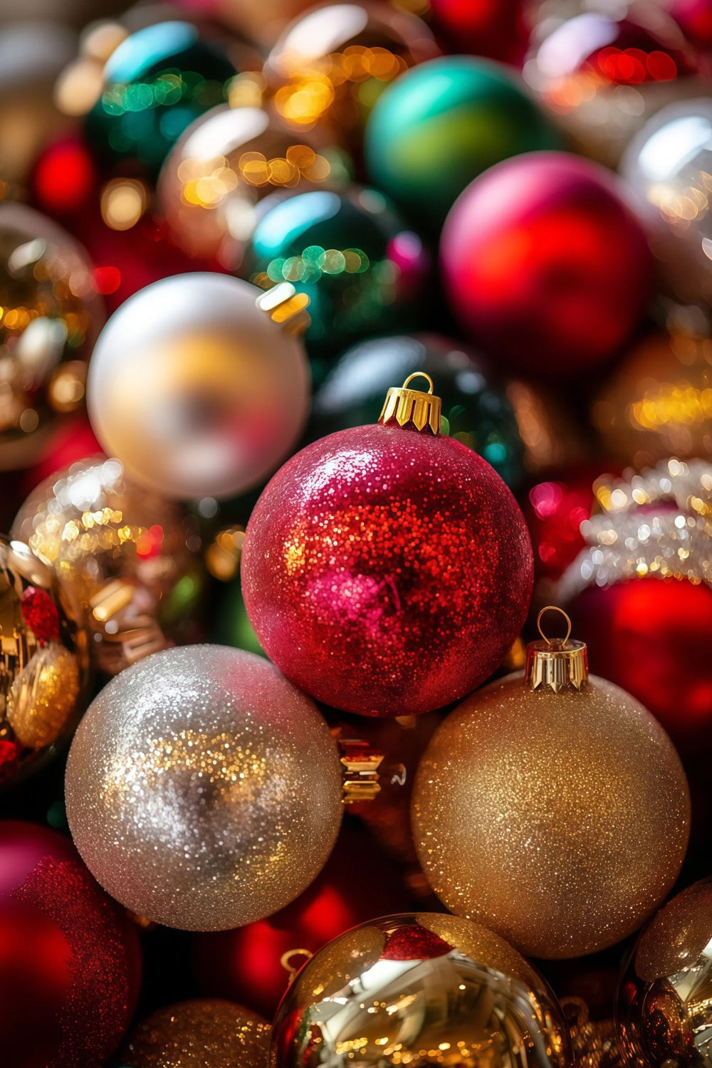 Weihnachtskugel-Hintergrund Textur Einer Bunten Christbaumkugel Nahaufnahme Weihnachts-Studiohintergründe RR69-22