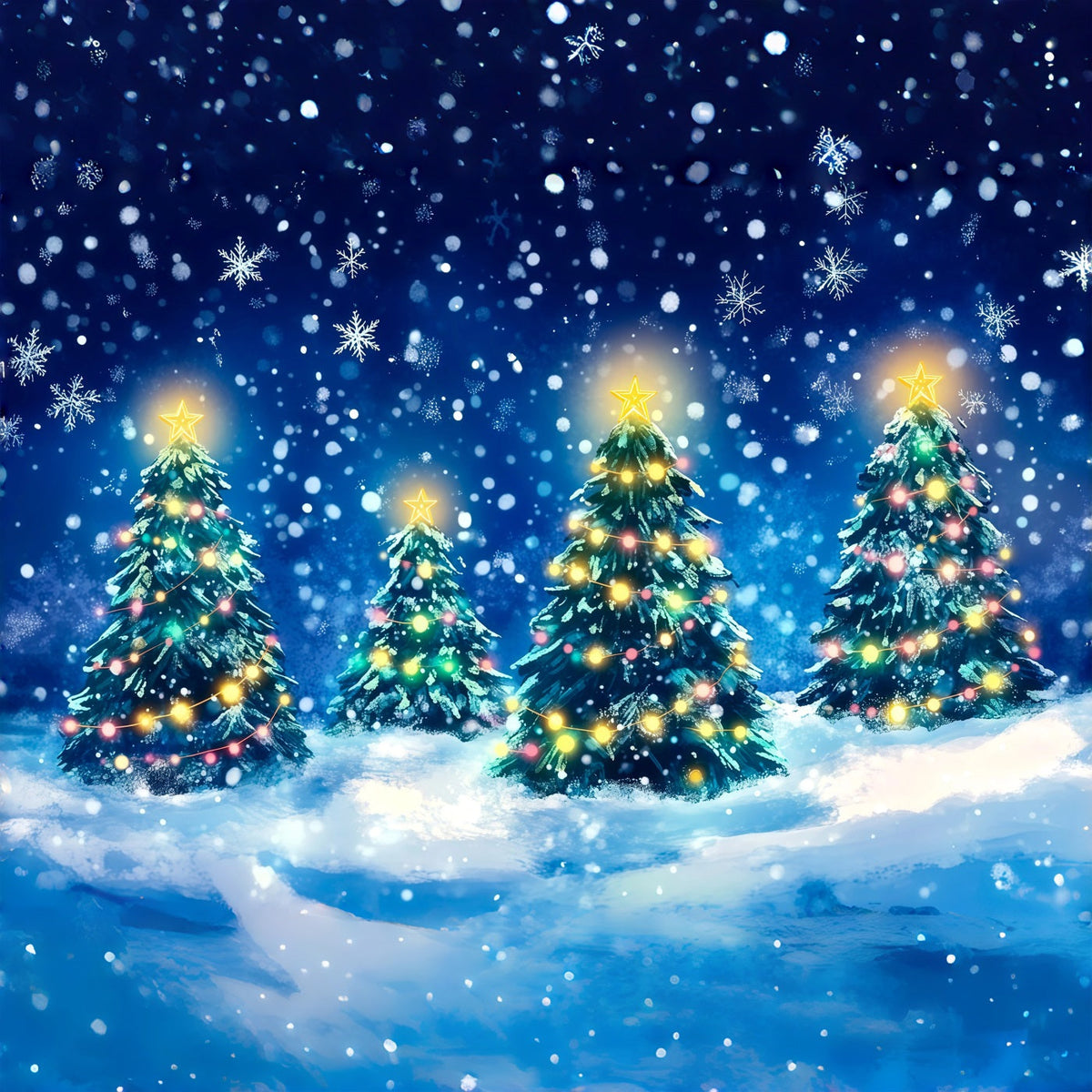 Weihnachtsbaum-Hintergrund Leuchtender Kiefernwald Weihnachts-Fotografie-Hintergründe RR69-62