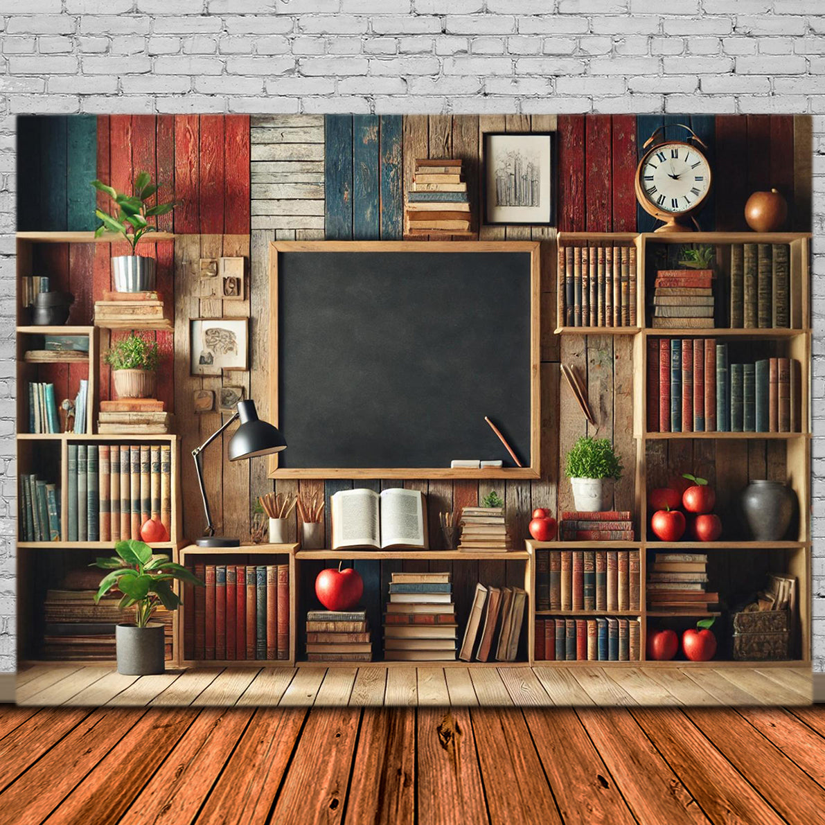 Bücher Tafel Back to School Backdrop RR7-206