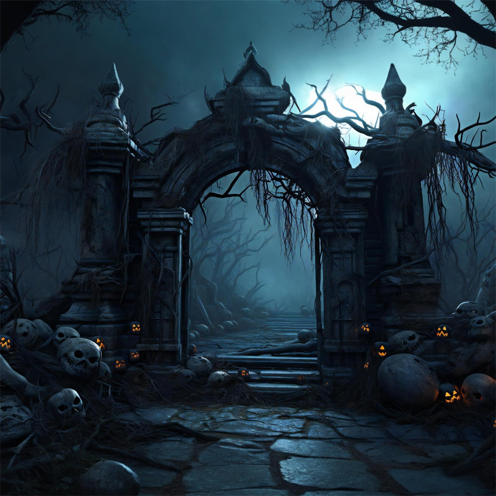 Alter Schlosseingang Halloween Fotokulisse RR7-384