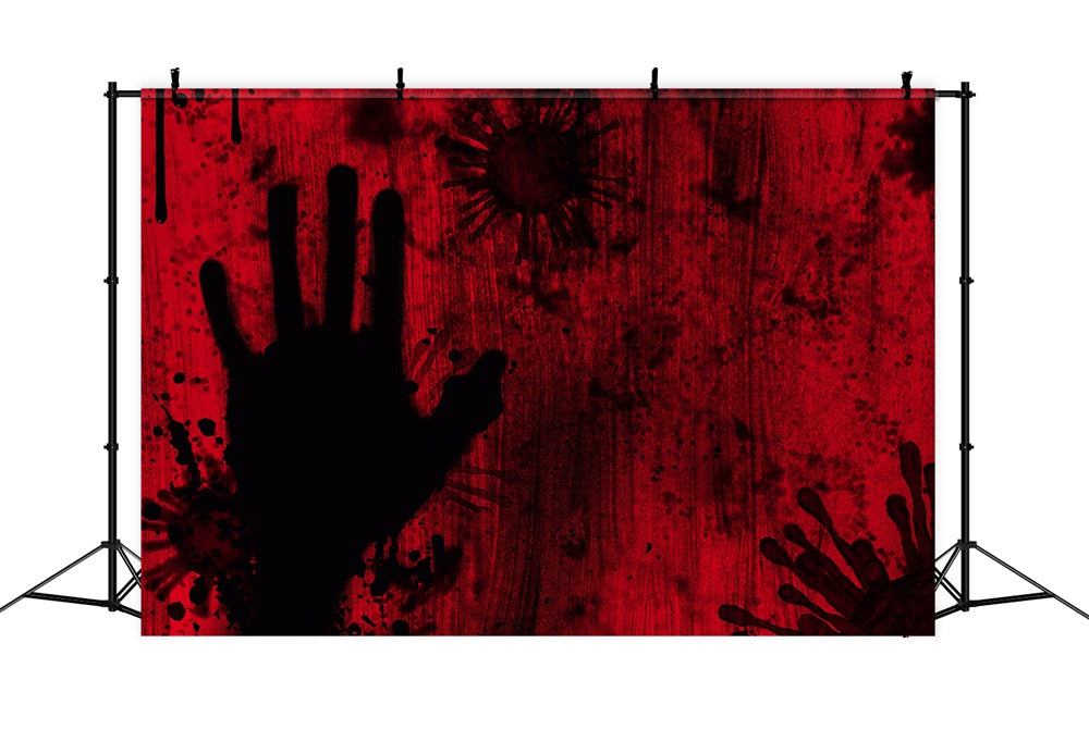 Halloween Blut Hand Schatten Wand Backdrop RR7-491