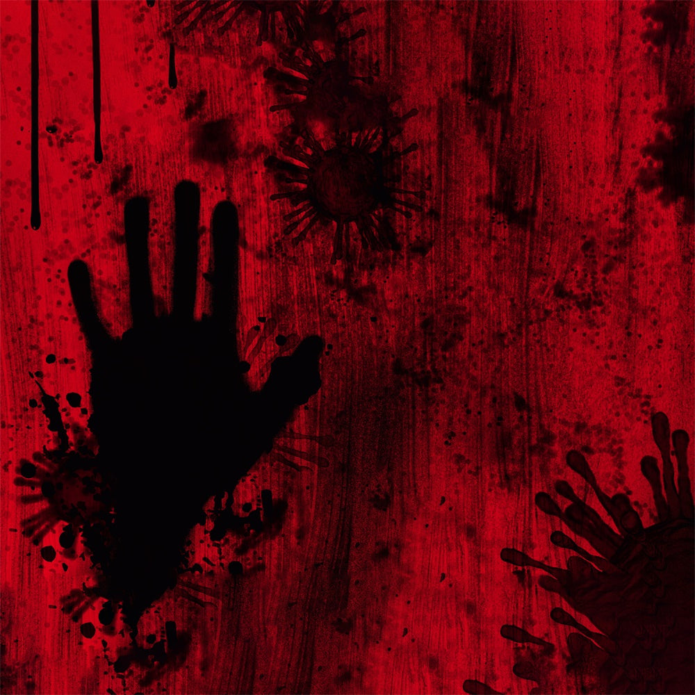 Halloween Blut Hand Schatten Wand Backdrop RR7-491