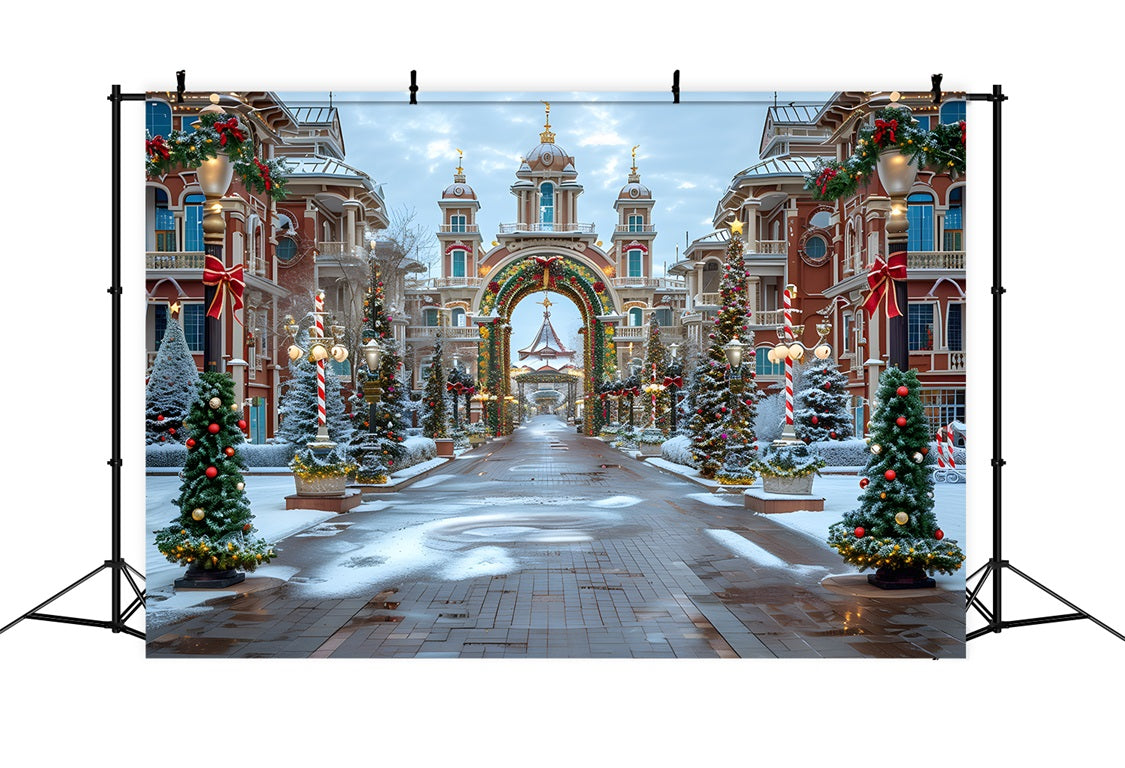 Weihnachten Grand Boulevard Wonderland Hintergrund RR7-569