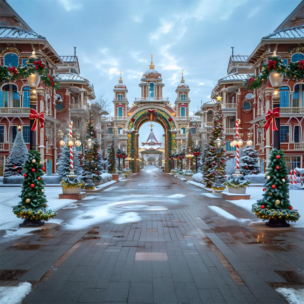 Weihnachten Grand Boulevard Wonderland Hintergrund RR7-569