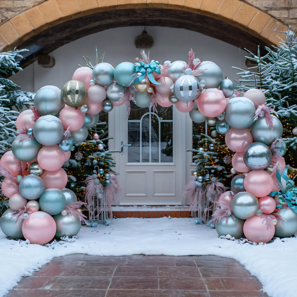 Weihnachten Eleganter Ballonbogen Hintergrund RR7-575