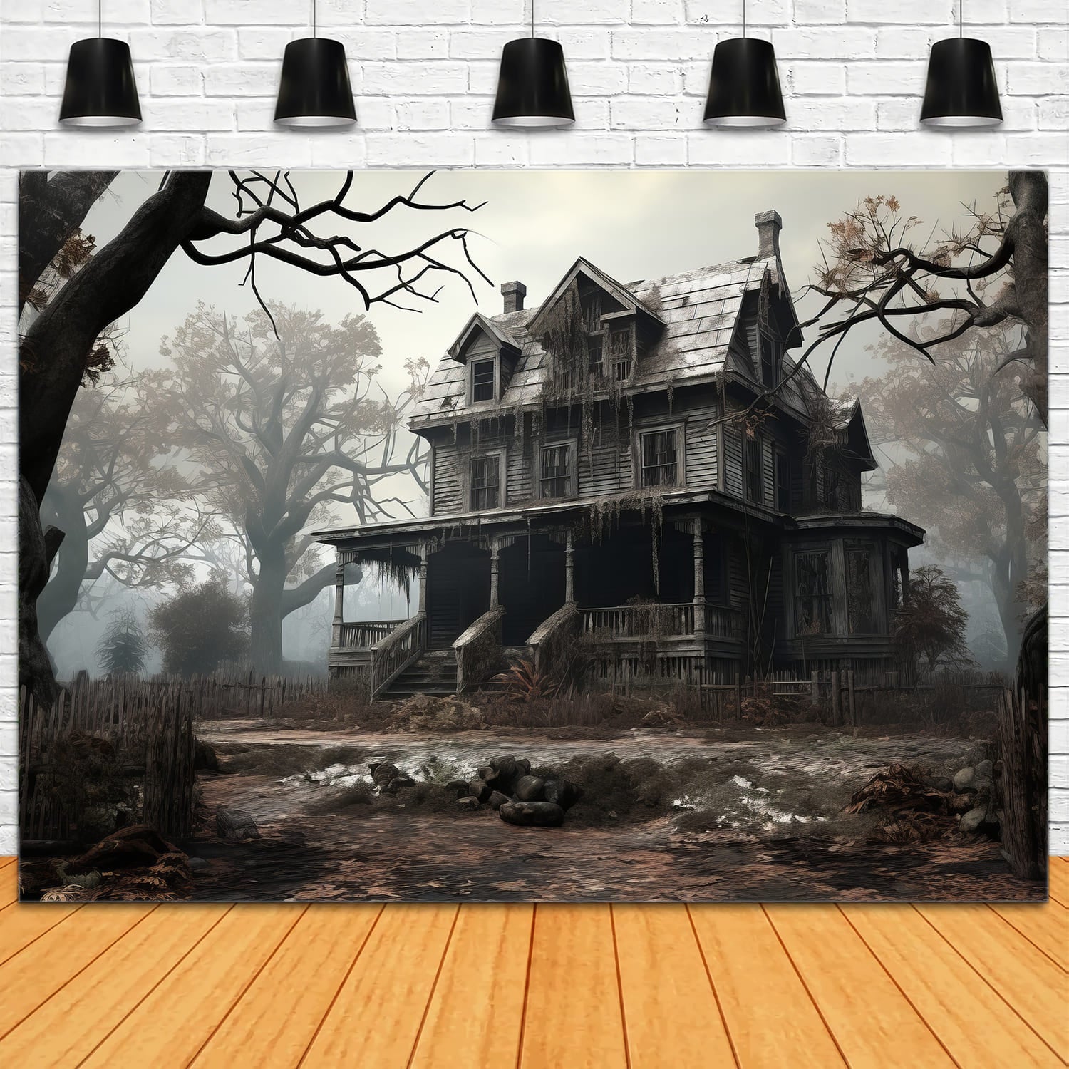 Verlassenes Spukhaus Halloweenkulisse RR7-76