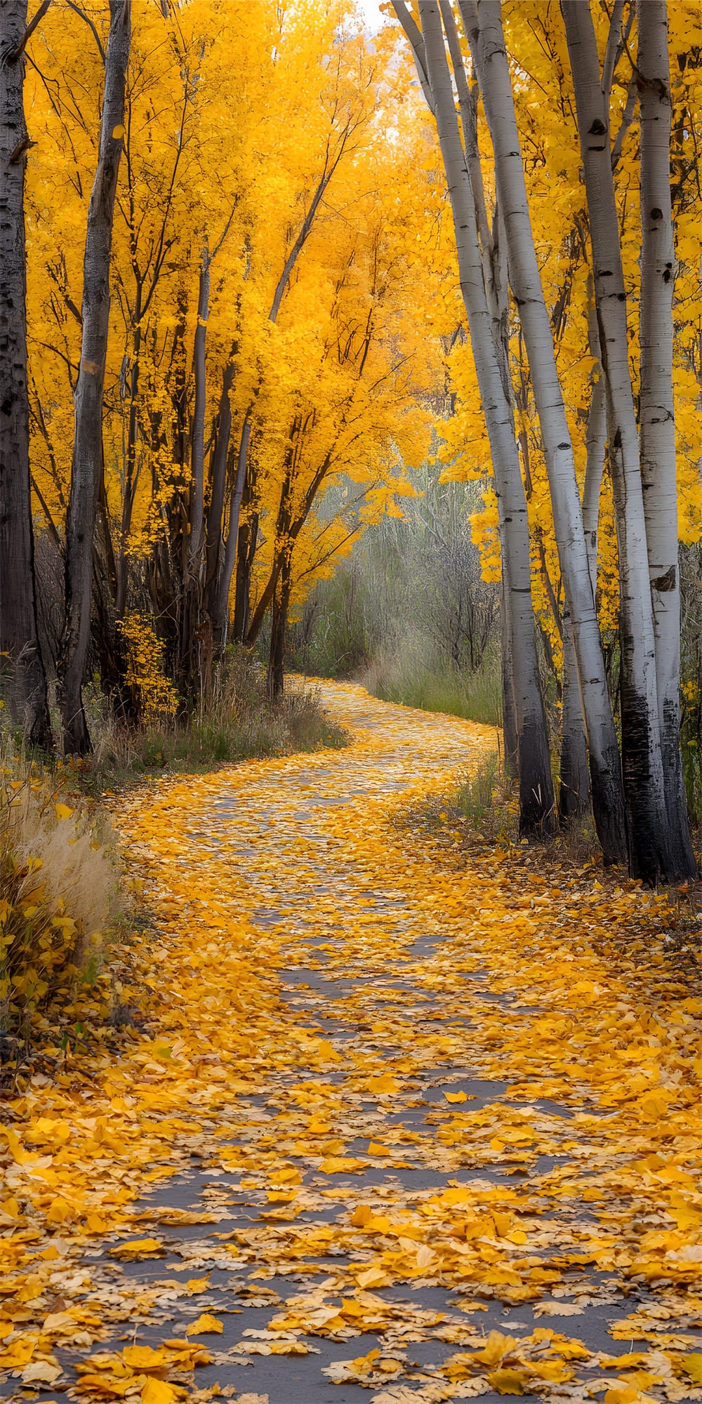 Goldene Ahornblätter Sweep Herbst Hintergrund RR8-331