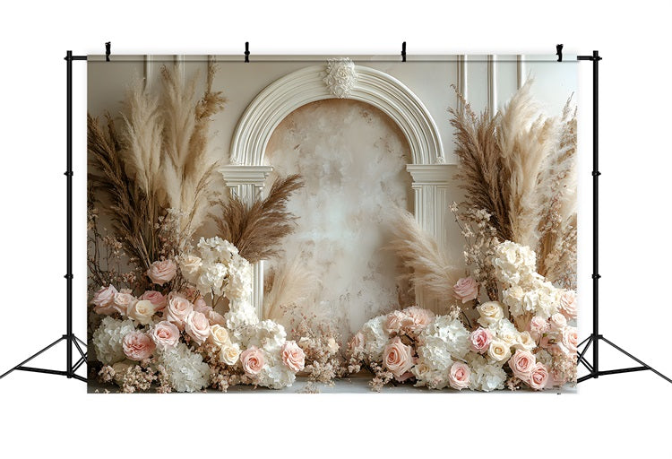 Boho Chic Blumenbogen Hintergrund RR8-470