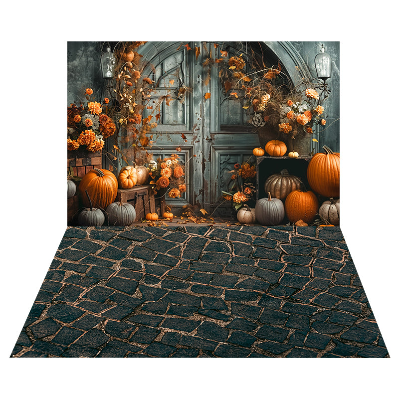 Herbst Vintage Wall Hintergrund+Moss Stone Floor Backdrop RR8-532