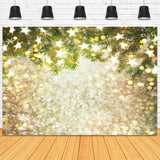 Bokeh Christams Baum Schneeflocke Sterne Hintergrund für Studio S-3180