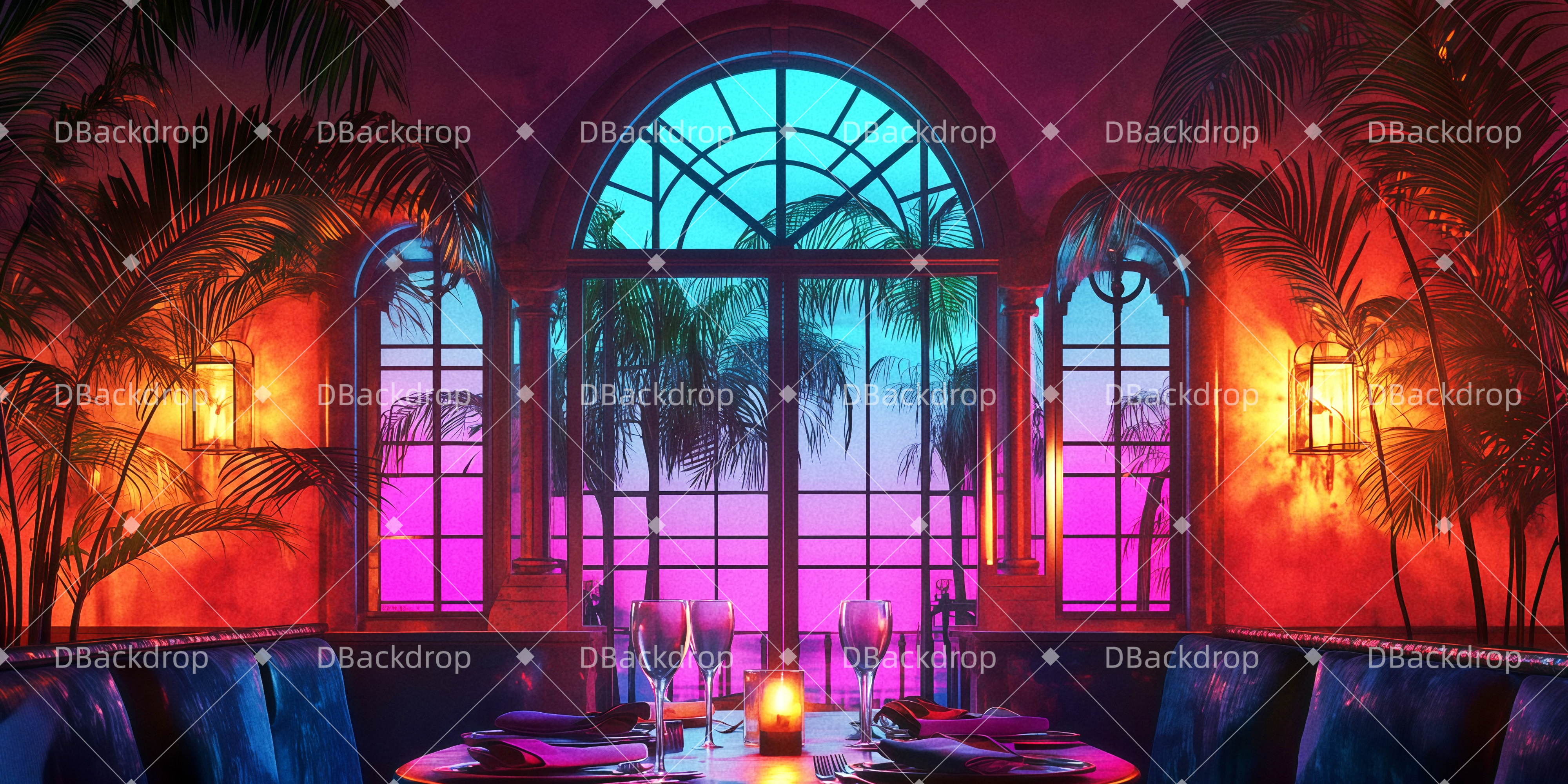 Theater Backdrops Havana Café Backdrop Theater TWW511-T71