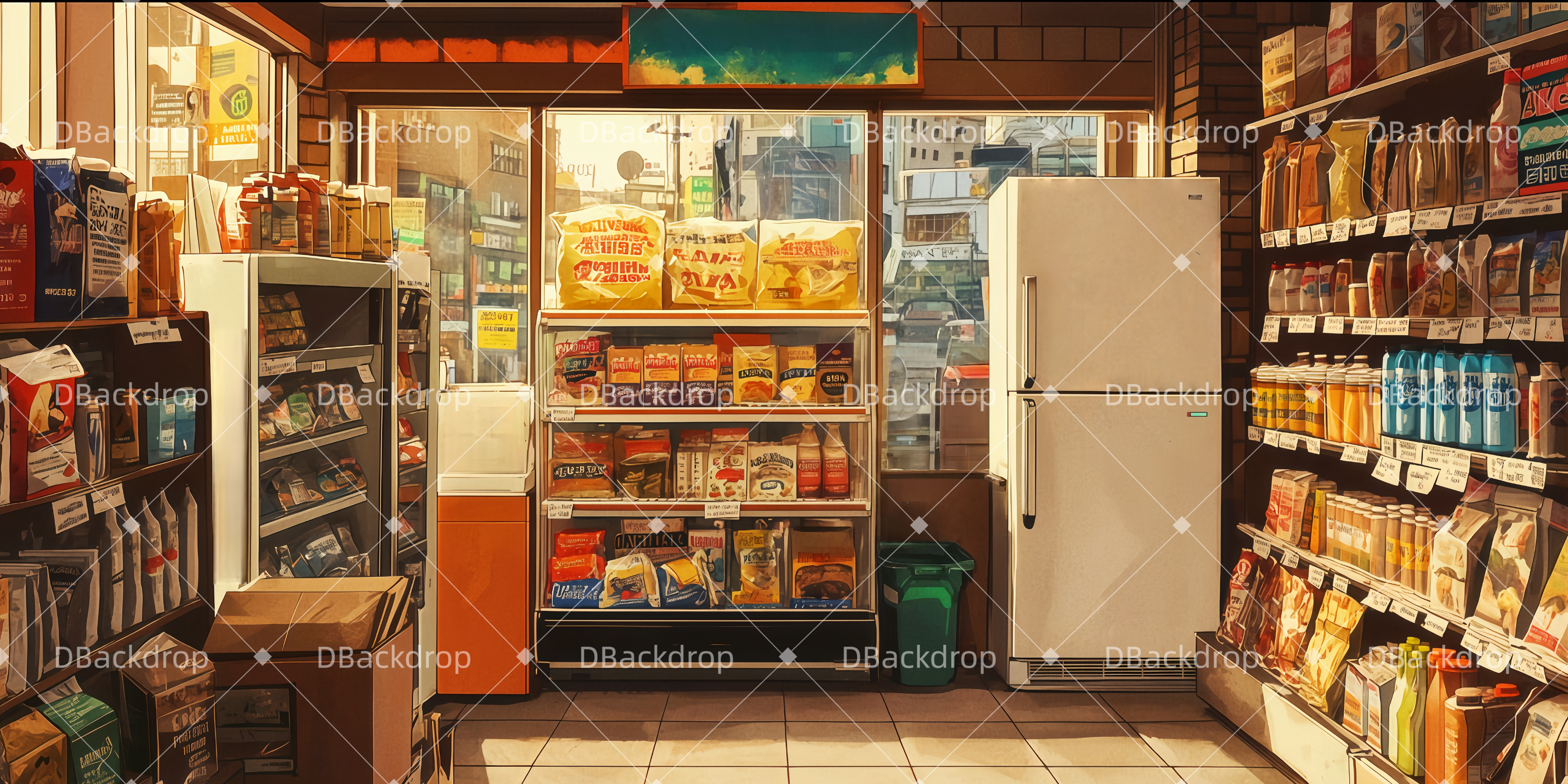 Theaterbühne Vorhang Usnavi’s Bodega Theater Vorhang auf TWW511-T84