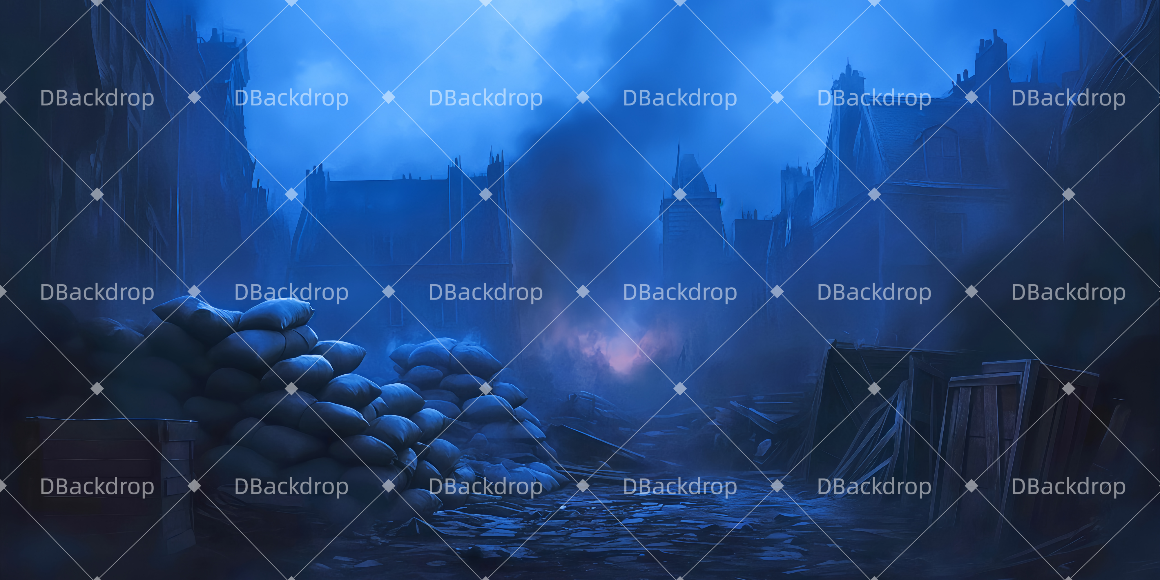 Theater Vorhang bild Die Barrikaden Theatervorhang samt TWW511-T97