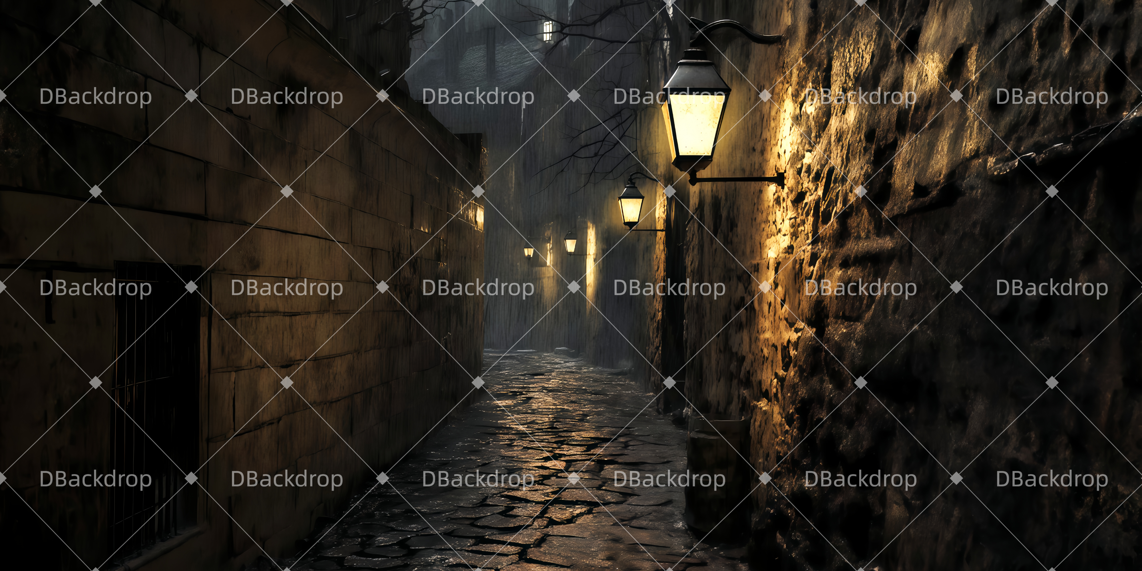 Vintage Theater Backdrop Valjeans Flucht Theatervorhang kinder TWW511-T99