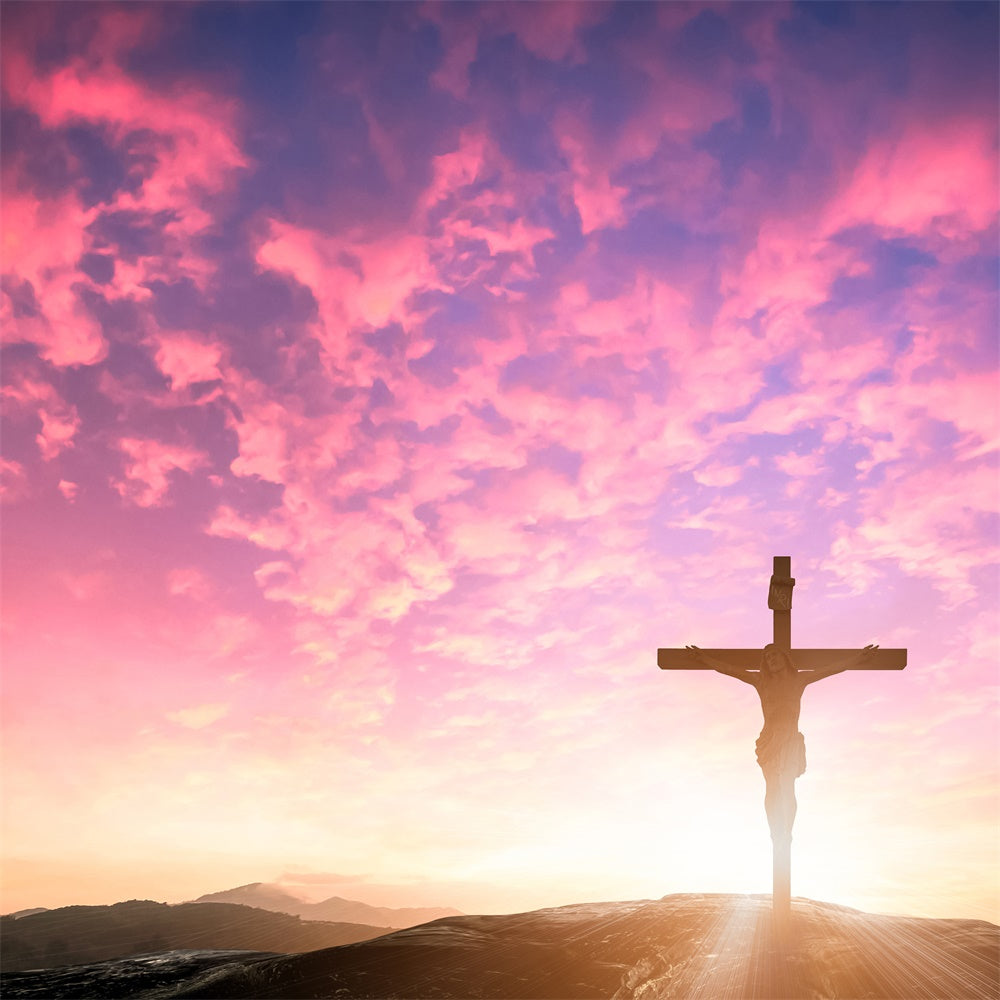 Ostern Bildideen Sonnenaufgang Auferstehung Kreuz Hintergrund TWW3-4