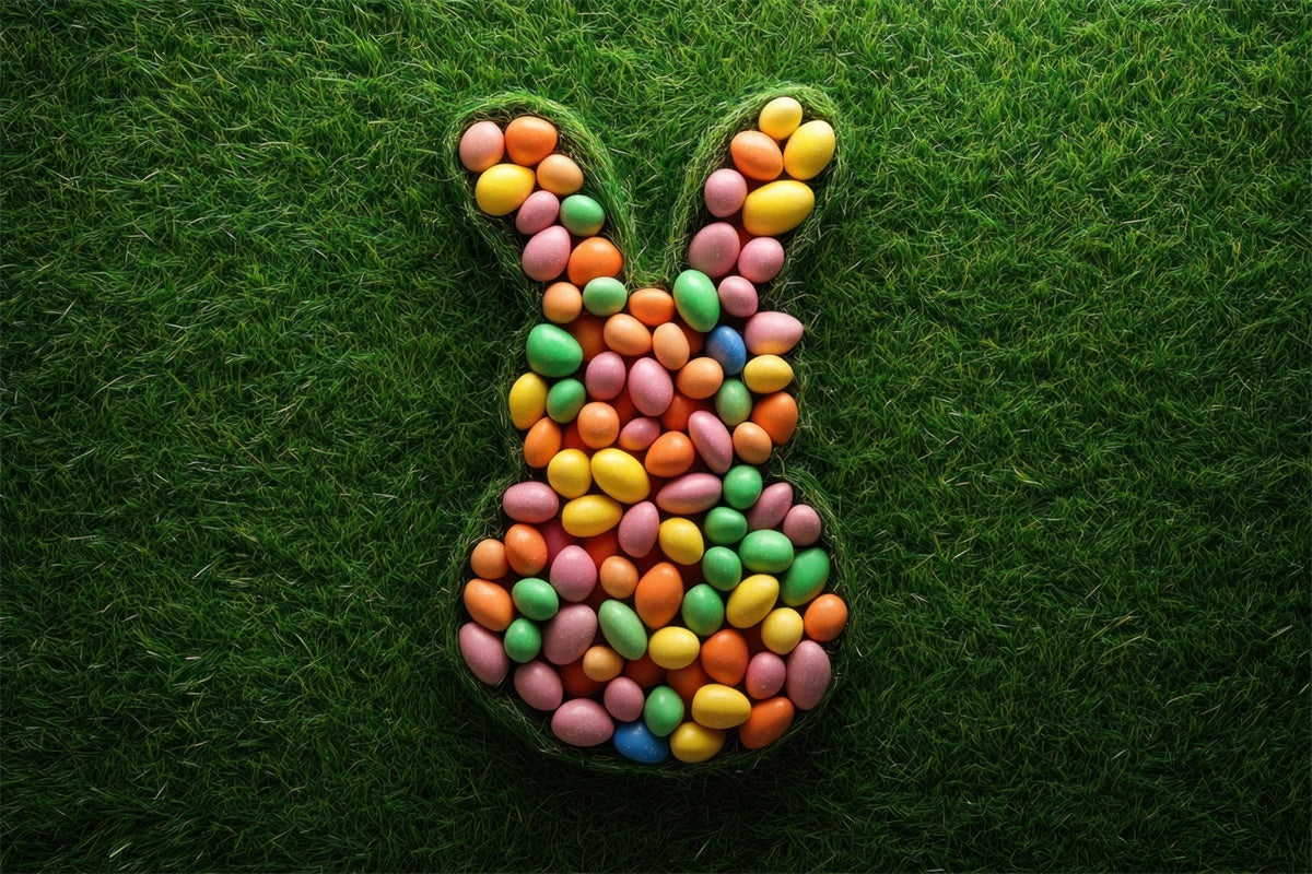 Ostern Fotohintergrund Ideen Fun Bunny Egg Pattern Backdrop TWW3-46
