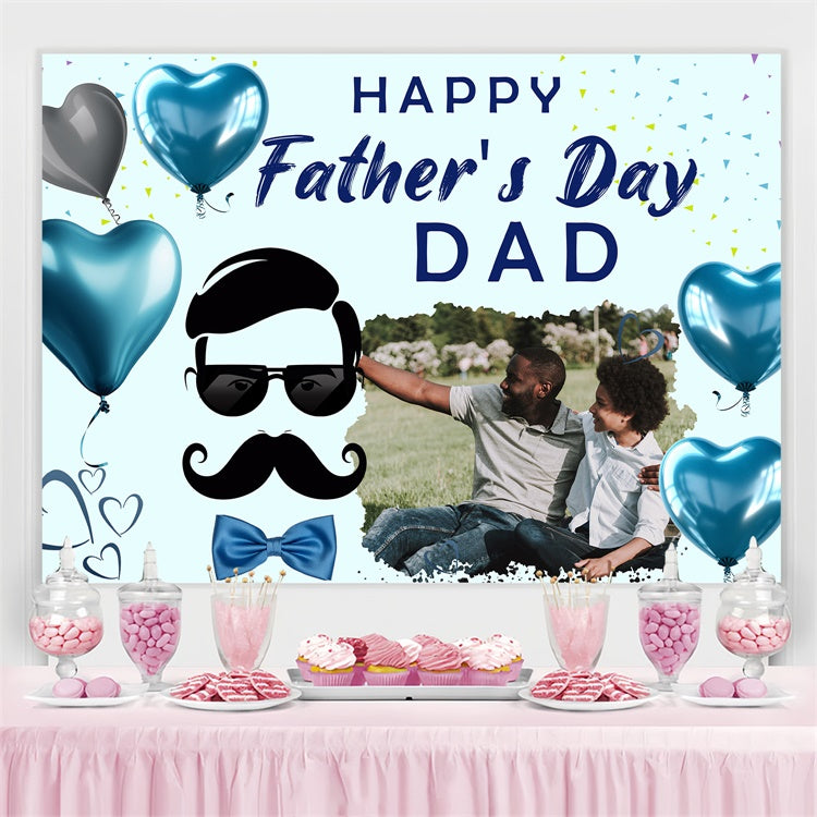 Backdrop Vatertag Herz Luftballons Cartoon Custom Backdrop TWW4-93