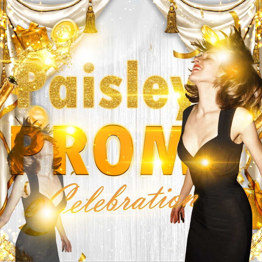 Abschlussball Backdrop Ideen Golden Flash Luxus Custom Party Graduation Backdrop TWW5-39
