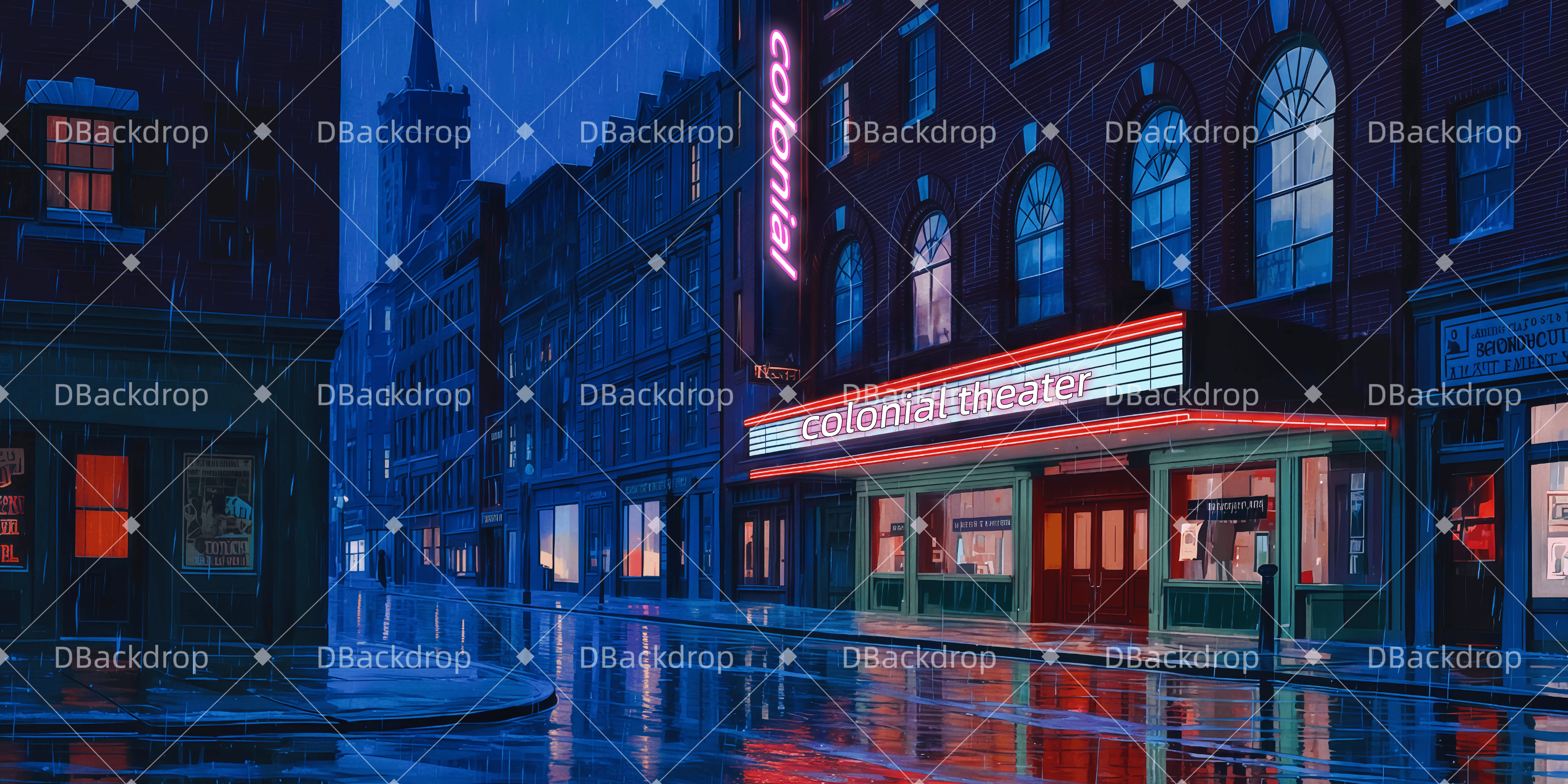 Theater Backdrops Außenansicht des Boston Colonial Theaters Backdrop Theater TWW511-T51