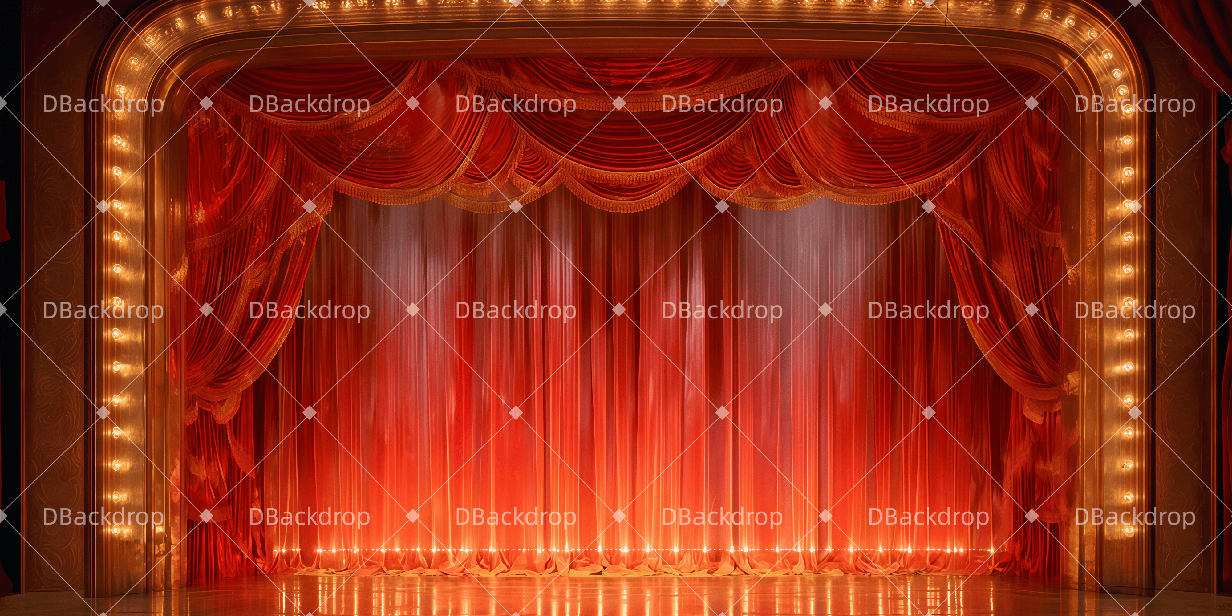 Vorhänge Theater Vorhang auf Backdrops Theater TWW511-T52