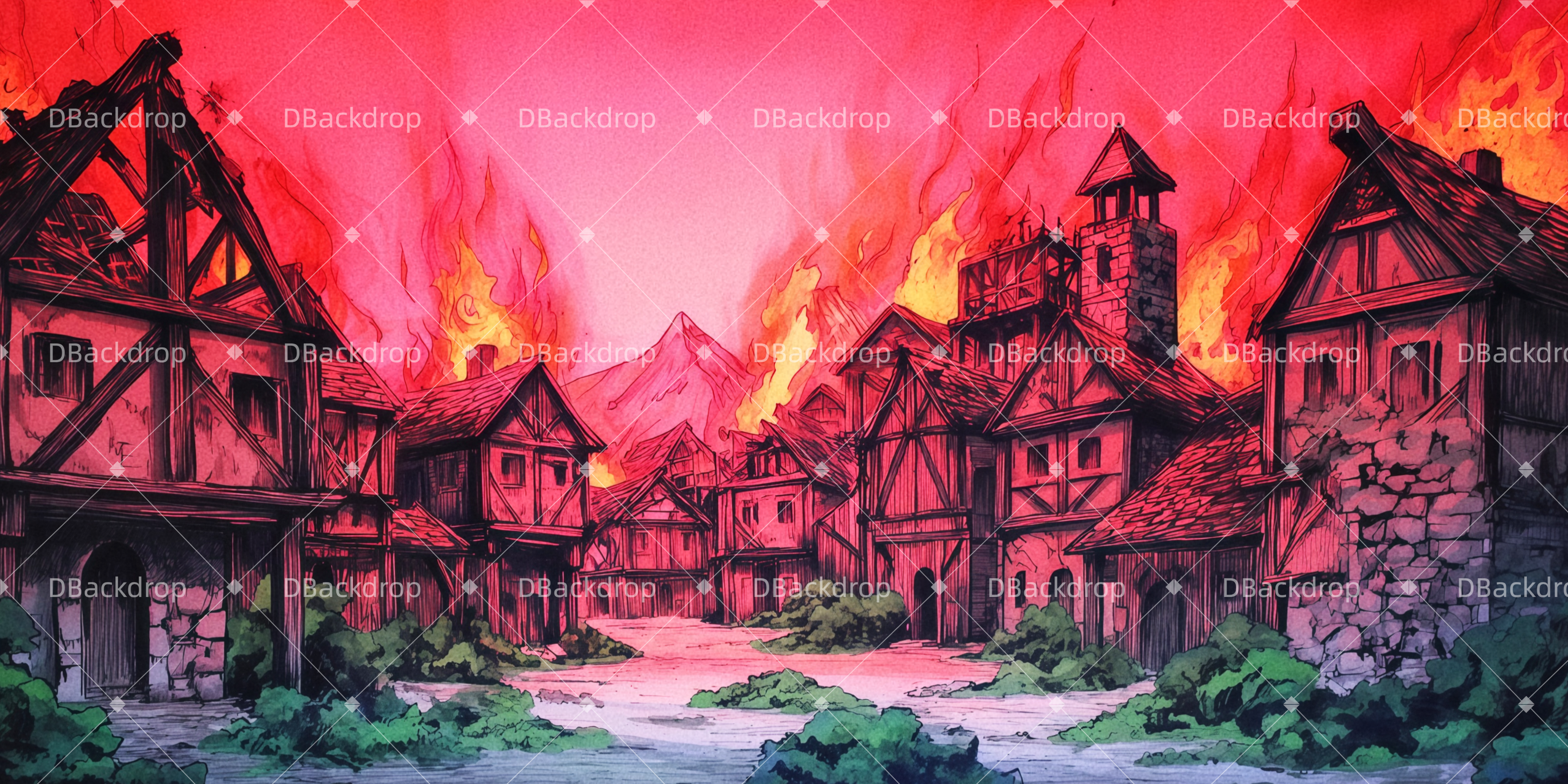 Vorhänge Theater Pogrom Theaterwand TWW511-T67