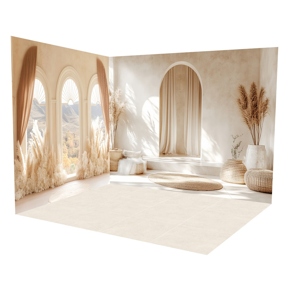 Böhmische Foto Hintergrund Gelassenheit Arch Leichte Ansicht Backdrop Zimmer Set TWW57-102