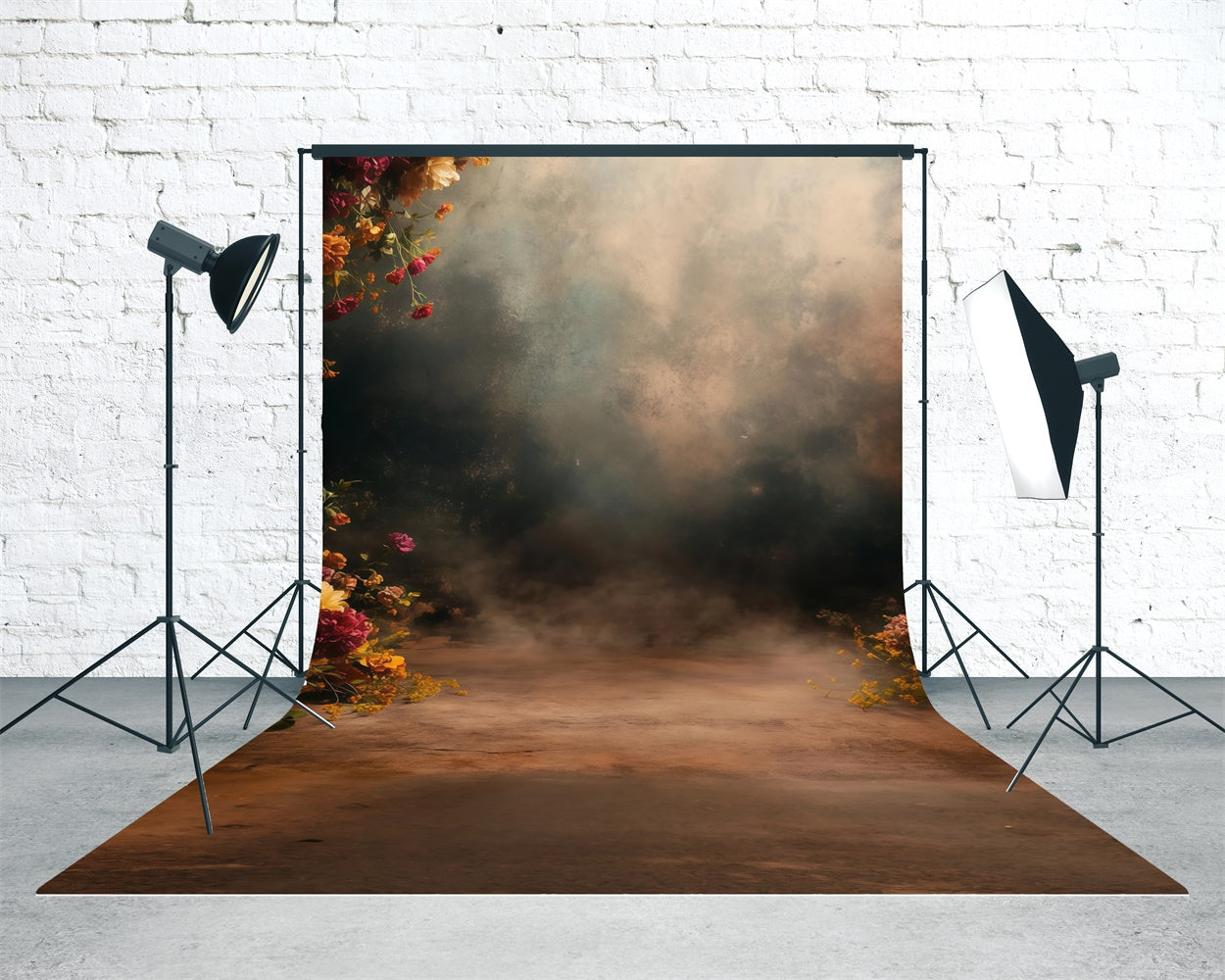 Vintage Studio Backdrop Barock Nebelgarten Sweep Backdrop TWW57-78