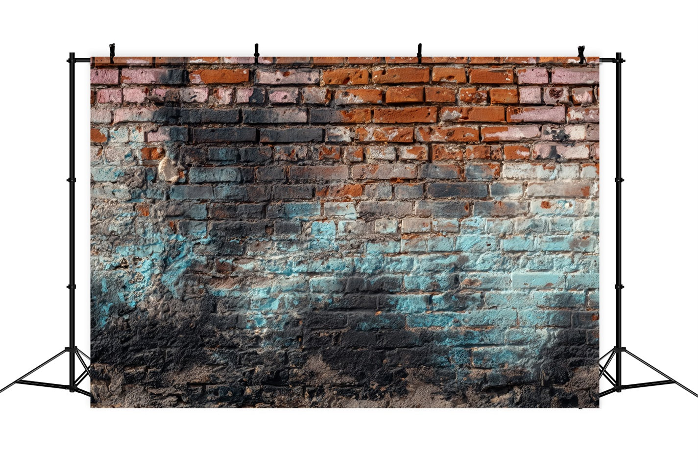 Ziegelstein-Fotohintergrund Vintage verwitterte Graffiti-Wand Ziegelstein-Fotohintergrund TWW59-165