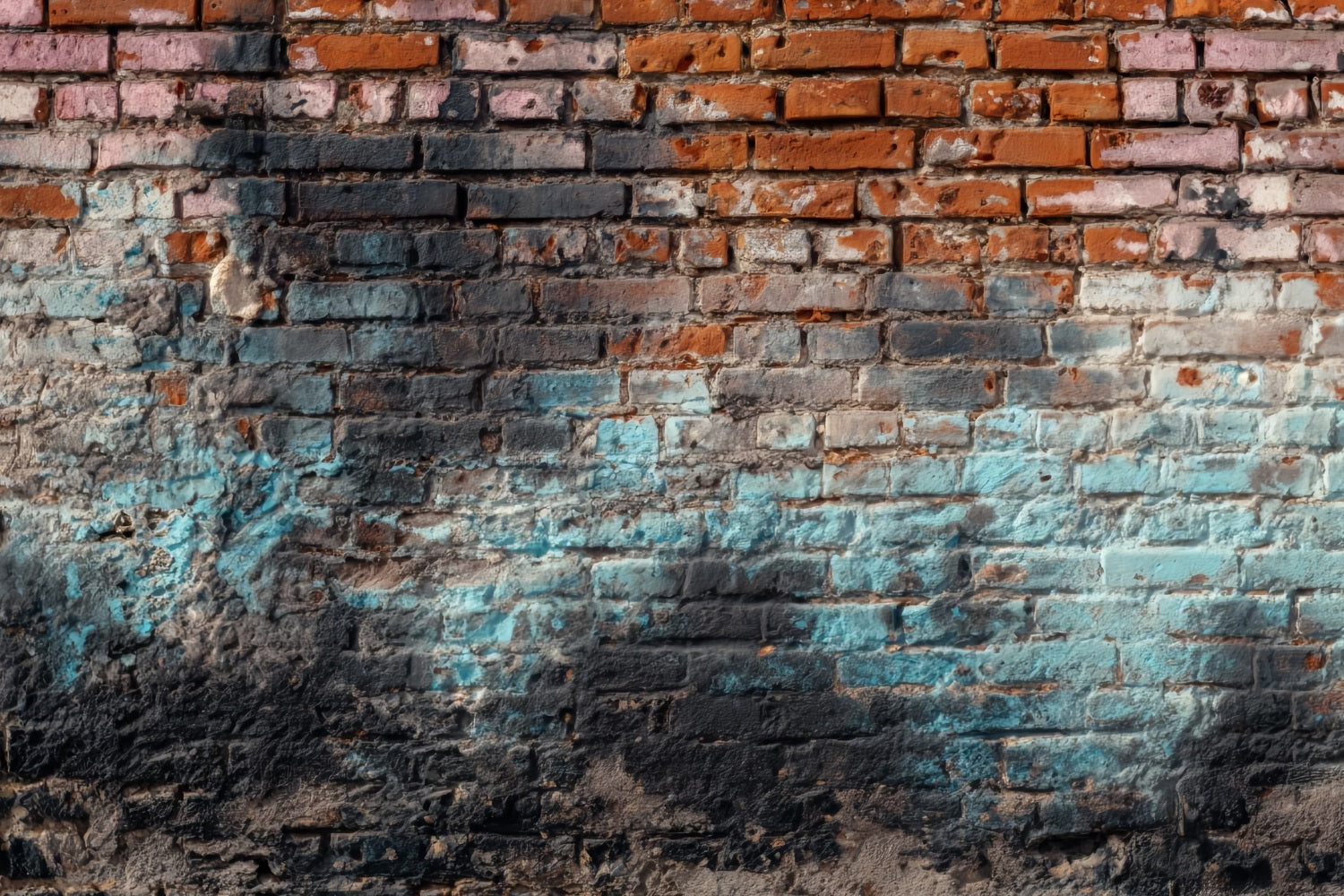 Ziegelstein-Fotohintergrund Vintage verwitterte Graffiti-Wand Ziegelstein-Fotohintergrund TWW59-165