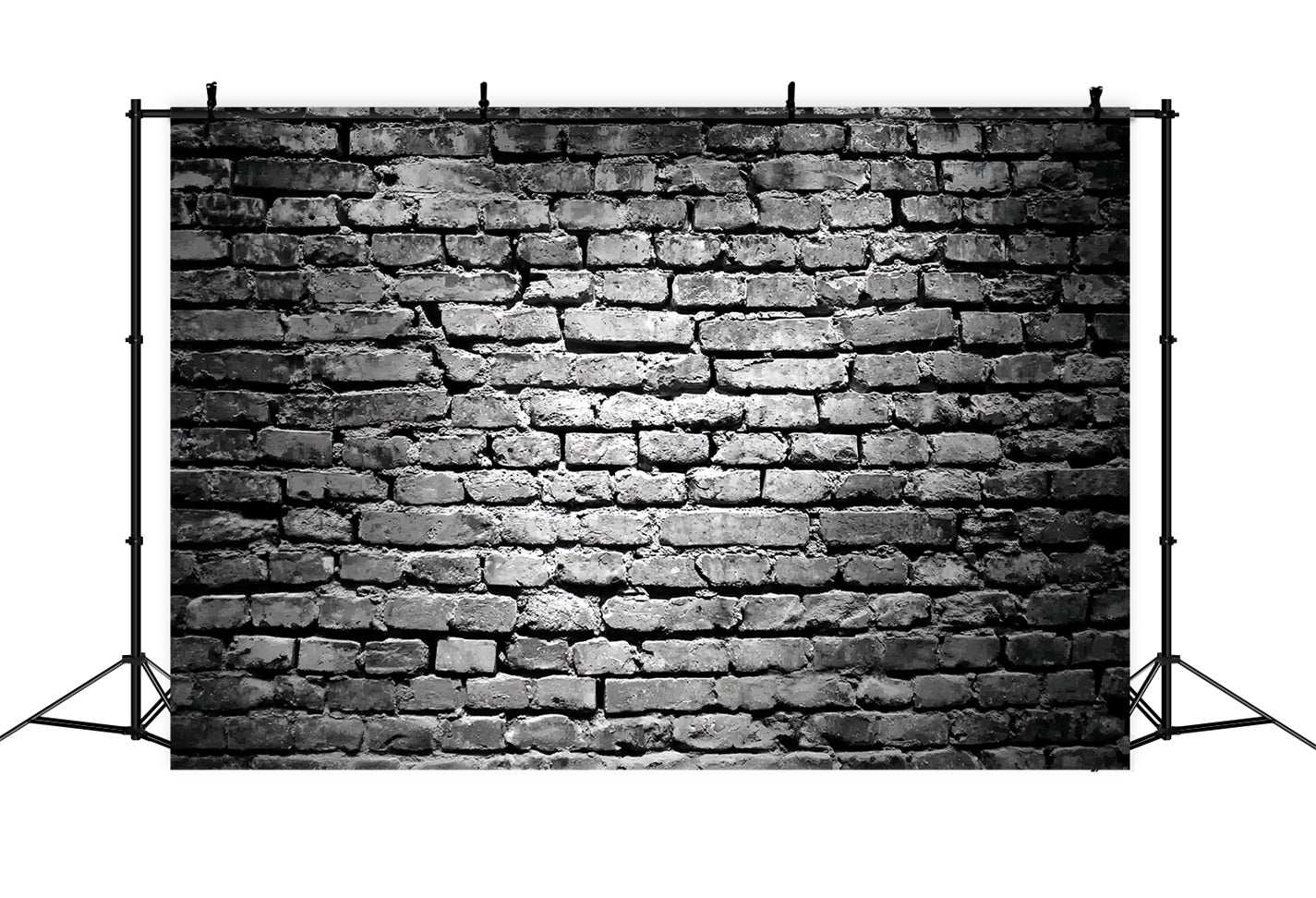 Schwarzer Backstein-Fotohintergrund Grunge Schwarz-Weißes Backsteinmuster Backstein-Fotohintergrund TWW59-178