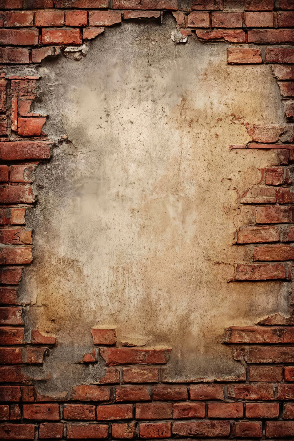 Ziegelhintergrund Fotografie Freiliegende rustikale Putzwand Ziegelhintergrund TWW59-193