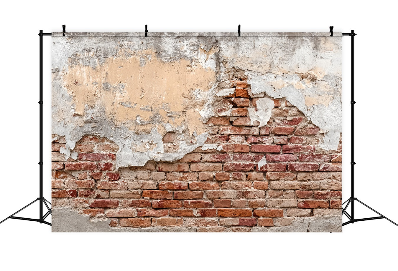 Ziegelstein-Fotohintergrund Vintage-Fotohintergrund mit rissiger rustikaler Wand Ziegelsteinwand-Studiohintergründe TWW59-197
