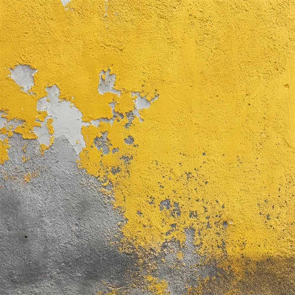 Graffiti-Wand-Fotohintergrund Verwitterte gelbe Gipswand Graffiti-Fotohintergrund TWW59-201