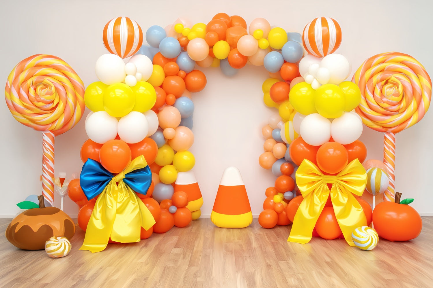 Smash Cake-Fotohintergrund Bonbonfarbene Ballontor Cake Smash-Fotografie-Fotohintergrund TWW59-212