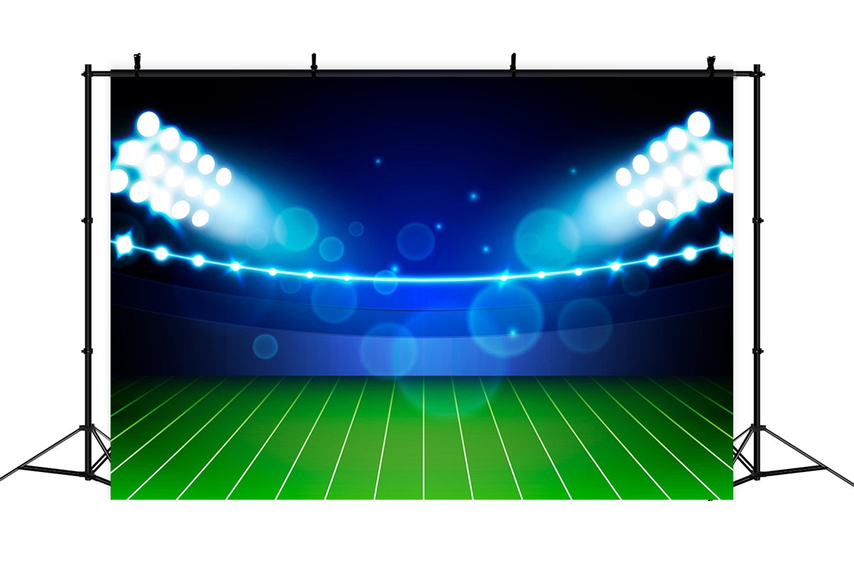 Sport-Stadion-Hintergrund Glühende Stadion-Nachtlichter-Hintergrund XY2-154