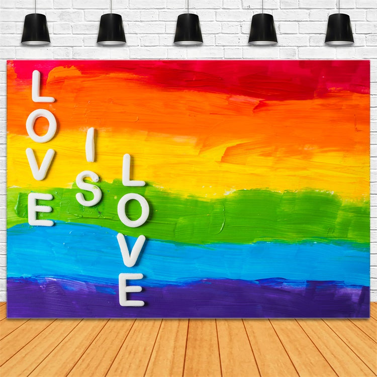 Stolz Fotohintergrund Text Design Regenbogen Streifen Hintergrund XY2-55