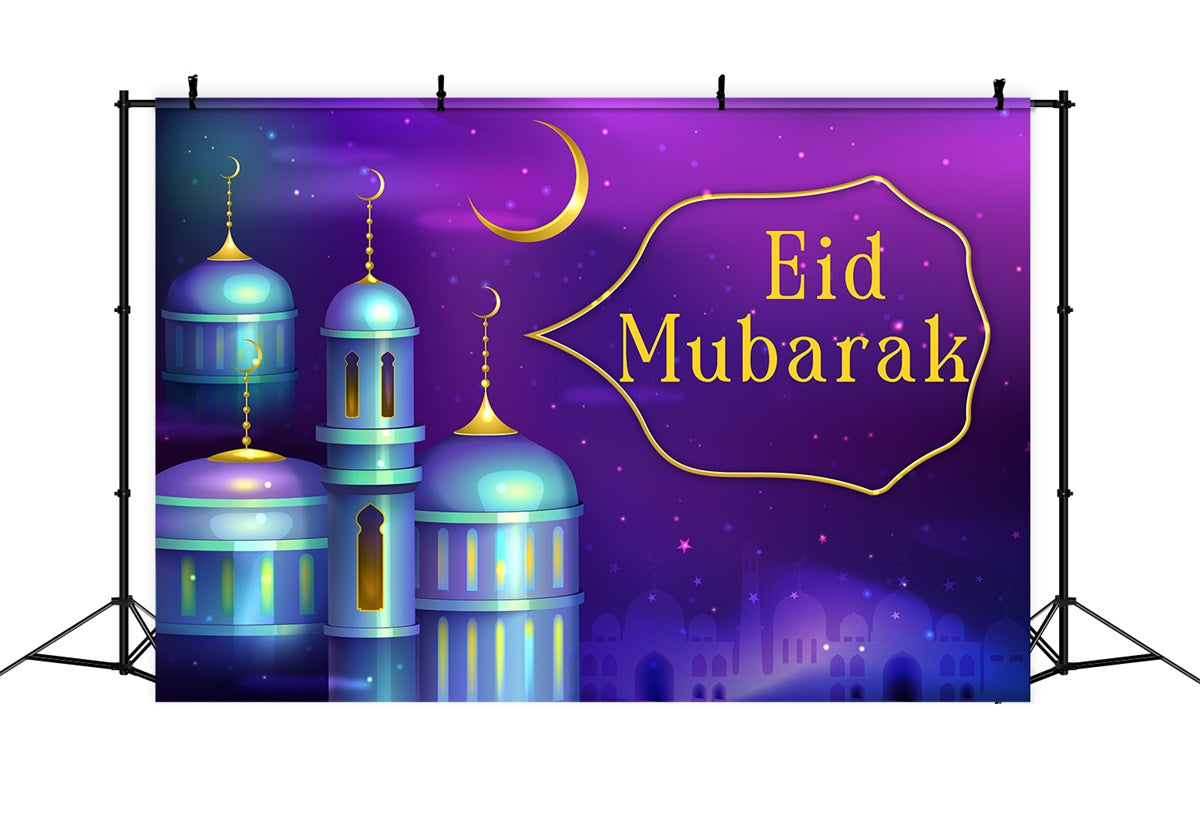 Eid Mubarak Backdrop Mondsichel Sterne Festival Backdrop XY2-76