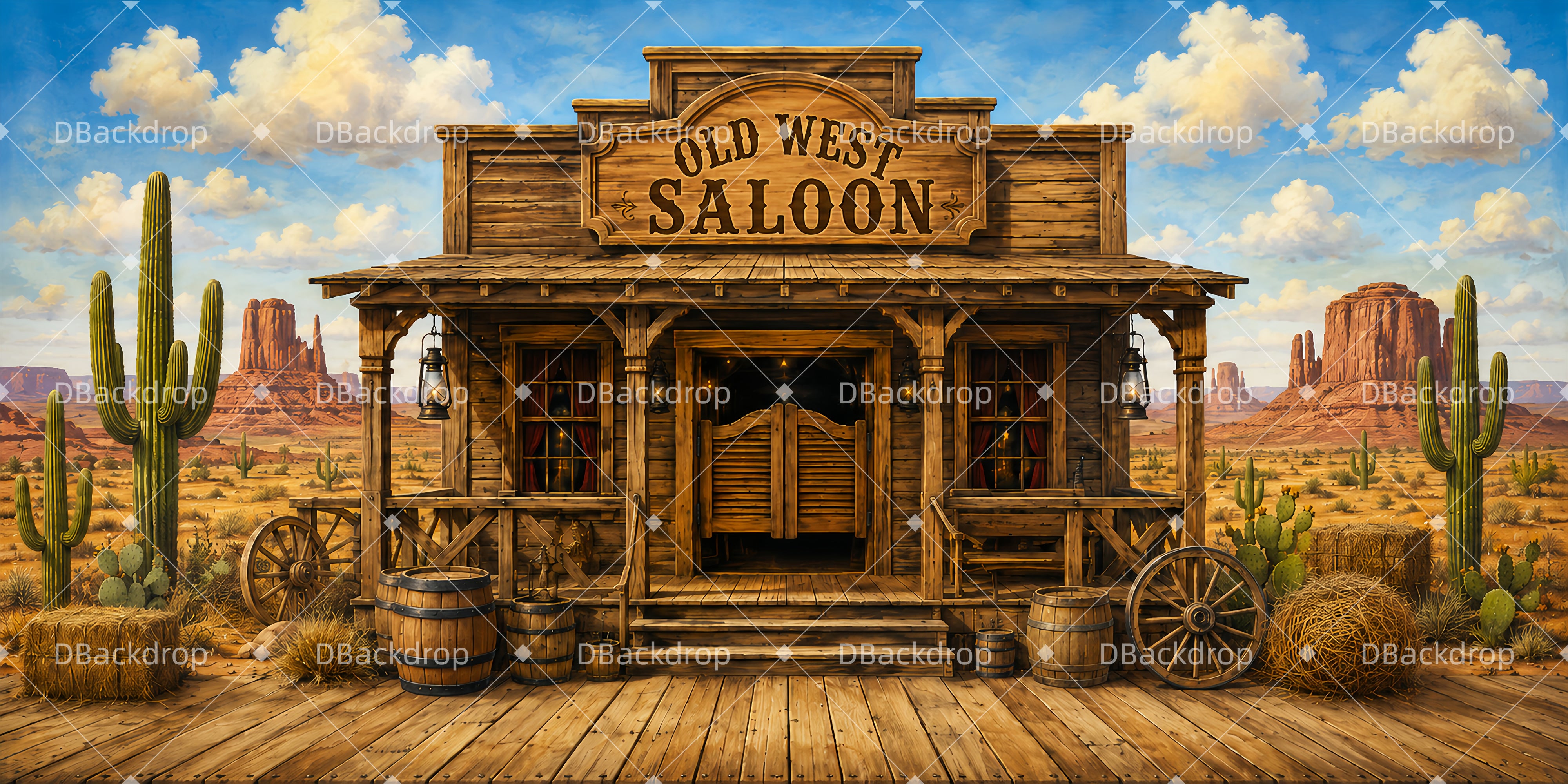 Western Saloon Bühnenkulisse VBS Hintergrund ZTT65-T1