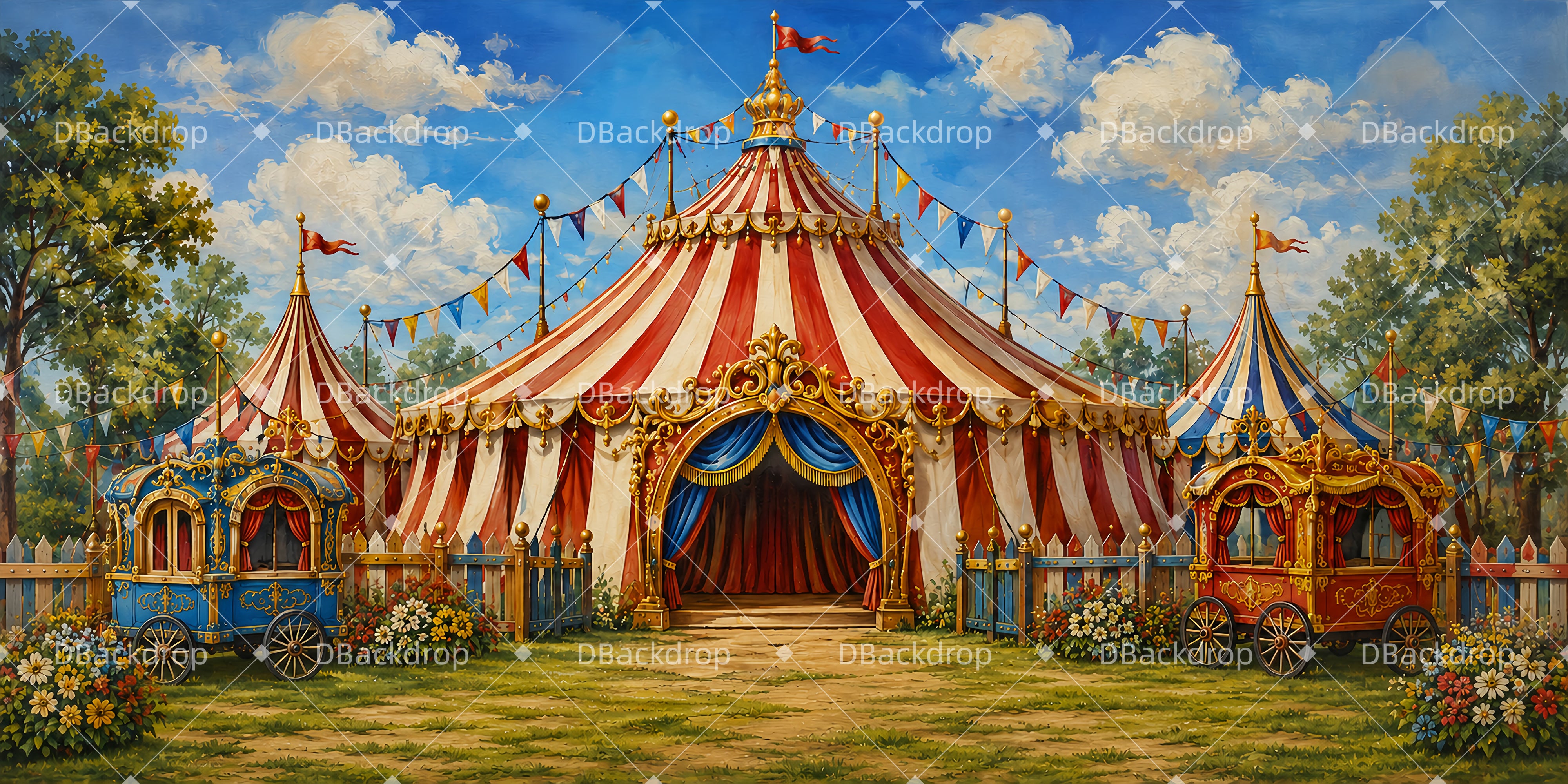 Zirkuseingang Zirkus Bühnenkulisse VBS Hintergrund ZTT65-T5