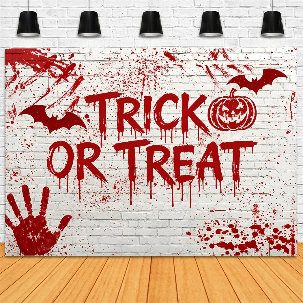 Halloween-BlutkulisseBlutspritzer Auf Backsteinmauer ZTT67-22