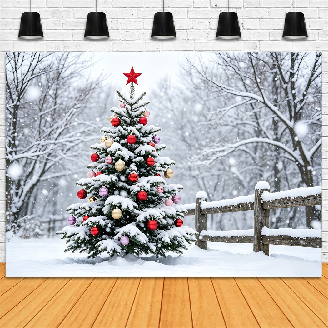Weihnachtsschnee-Hintergrund Verschneite Waldbaumlandschaft Weihnachtliche Musselin-Hintergründe ZTT69-48