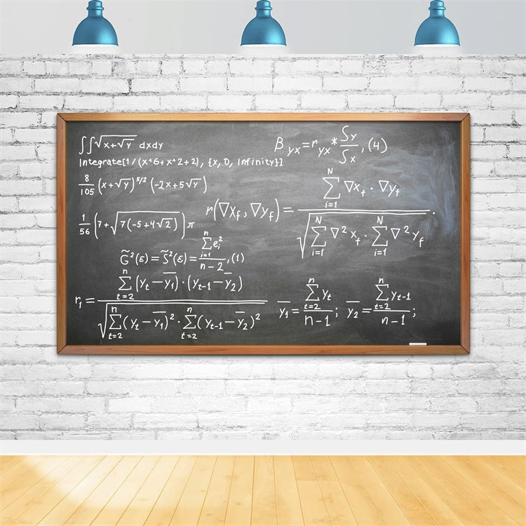 Zurück zu Schule Backsteinmauer Blackboard Backdrop BRP7-50