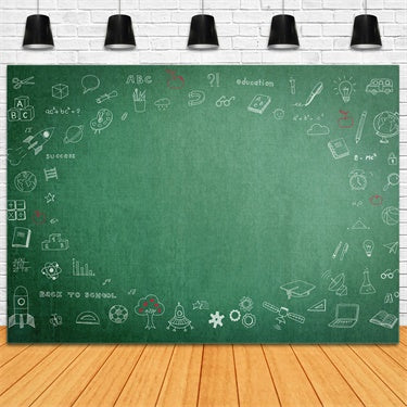 Back to School Wissenschaft Kreidetafel Fotografie Backdrop BRP7-17