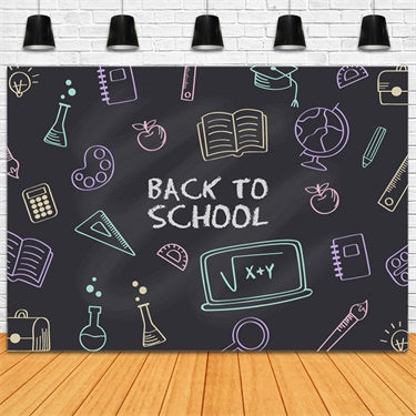 Zurück zu Schule Study Tools Kreidetafel Backdrop BRP7-48