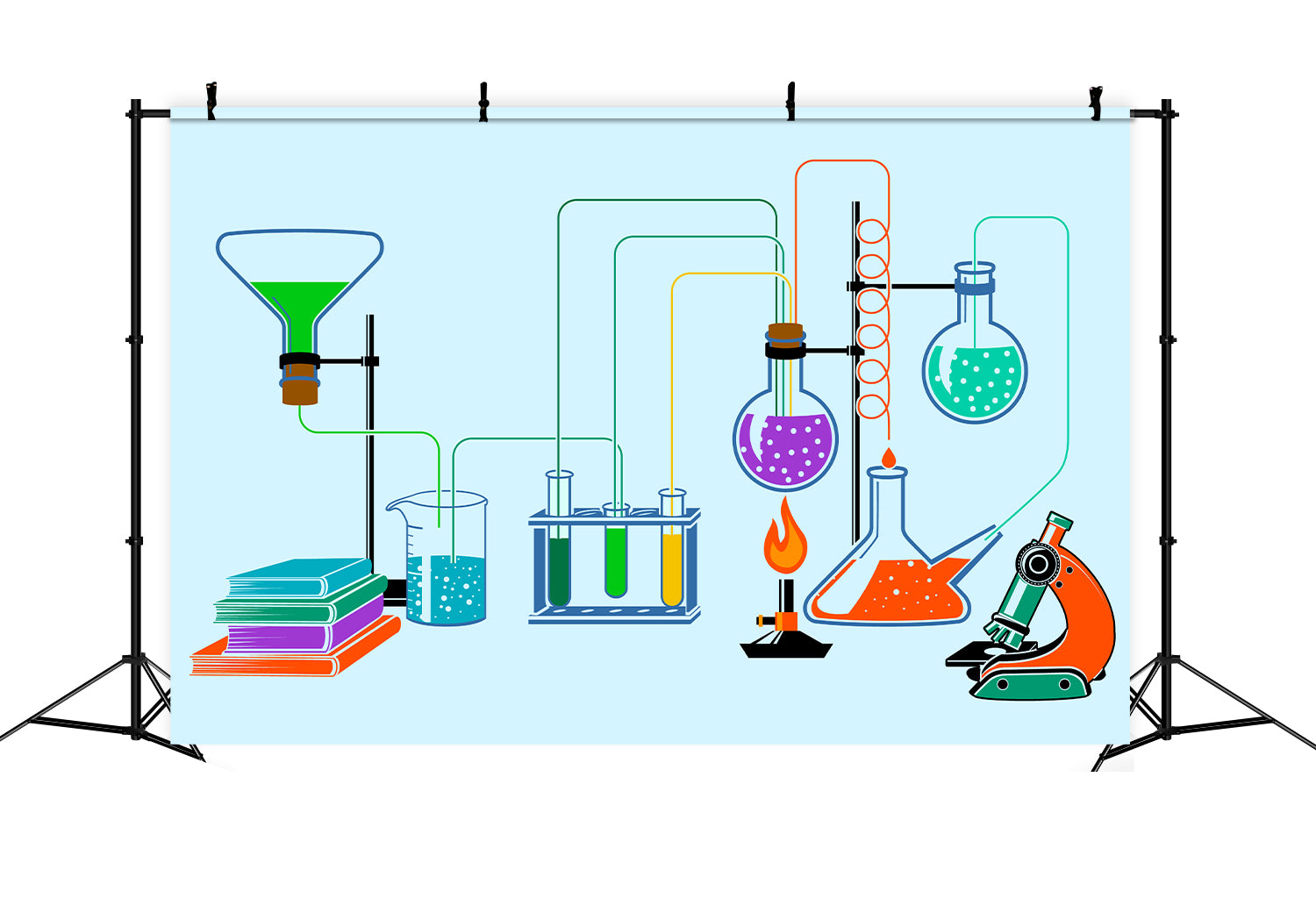 Zurück zu Schule Chemielabor Flaschen Hintergrund BRP7-60