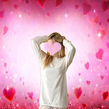 Rot Pink Hearts Sparkle Hintergrund für Valentinstag Fotos VAT-41