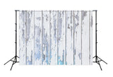 Grunge Blau Weiß Holz Textur Fotografie Hintergrund Entworfen von Beth Hrachovina