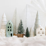 Weihnachtsbaum Snowy Village Hintergrunddekoration D1004