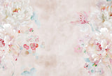 Artistic Flowers Abstract Floral Backdrop 