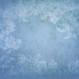 Kunstblauer Aquarellblumenhintergrund D1022